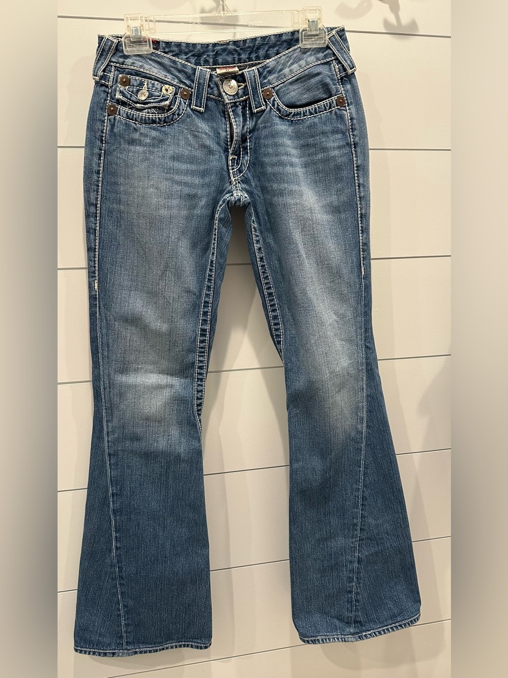 Vintage Women’s Joey Big 7 True Religion low Rise Jeans Size 28